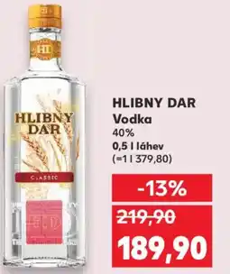 Kaufland HLIBNY DAR Vodka 40% nabídka