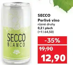 Kaufland SECCO Perlivé víno nabídka