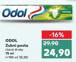 Kaufland ODOL Zubní pasta nabídka