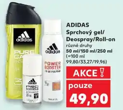 Kaufland ADIDAS Sprchový gel/ Deospray/Roll-on nabídka