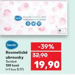 Kaufland Bevola Kosmetické ubrousky nabídka