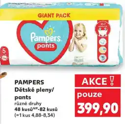 Kaufland PAMPERS Dětské pleny/ pants nabídka