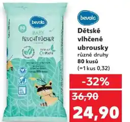 Kaufland Bevola Dětské vlhčené ubrousky nabídka