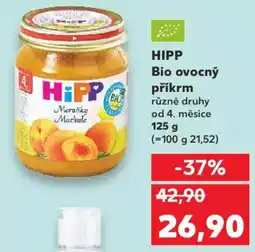 Kaufland HIPP Bio ovocný příkrm nabídka