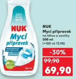 Kaufland NUK Mycí přípravek na láhve a savičky nabídka