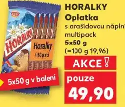 Kaufland HORALKY Oplatka s arašídovou náplní nabídka