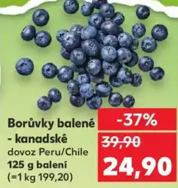Kaufland Borůvky balené - kanadské nabídka