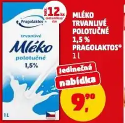 Penny Market Mléko trvanlivé polotučné 1,5% pragolaktos nabídka