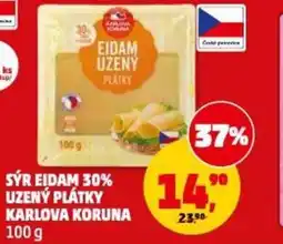Penny Market Sýr eidam 30% uzený plátky karlova koruna nabídka