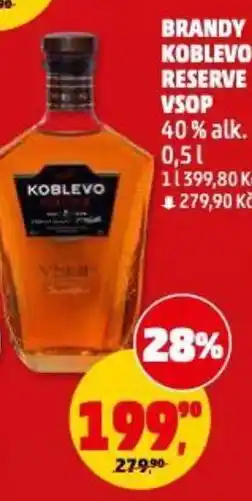 Penny Market Brandy koblevo reserve vsop 40% alk. nabídka