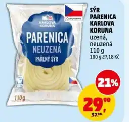 Penny Market Sýr parenica karlova koruna uzená, neuzená nabídka