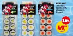 Penny Market Sushi maki s okurkou, s avokádem, s lososem nabídka