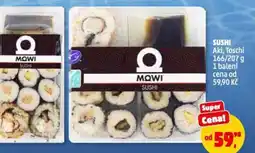 Penny Market Sushi Aki, Toschi nabídka