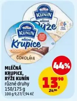Penny Market Mléčná krupice, rýže kunín nabídka