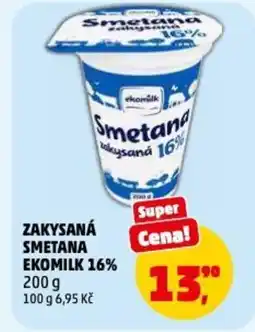 Penny Market Zakysaná smetana ekomilk 16% nabídka