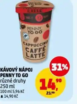 Penny Market Kávový nápoj penny to go nabídka