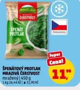 Penny Market Špenátový protlak mrazivá čerstvost nabídka