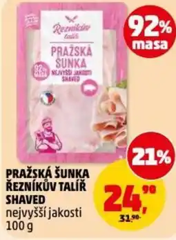 Penny Market Pražská šunka řezníkův talíř shaved nejvyšší jakosti nabídka