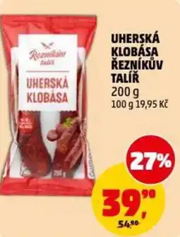 Penny Market Uherská klobása řezníkův talíř nabídka