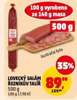 Penny Market Lovecký salám řezníkův talíř nabídka