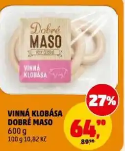 Penny Market Vinná klobása dobré maso nabídka