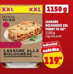Penny Market Lasagne bolognese xxl penny to go nabídka