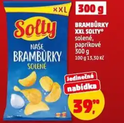 Penny Market Brambůrky xxl solty solené, paprikové nabídka