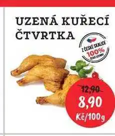 RABBIT řeznictví UZENÁ KUŘECÍ ČTVRTKA Z ČESKÉ SKALICE 100% nabídka