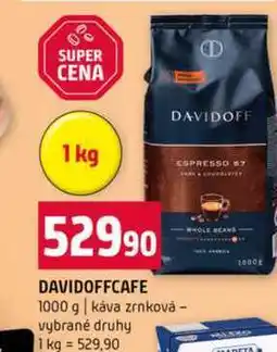 Terno DAVIDOFFCAFE 1000 g káva zrnková vybrané druhy nabídka