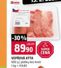 Terno VEPŘOVÁ KÝTA 600 g plátky bez kosti nabídka