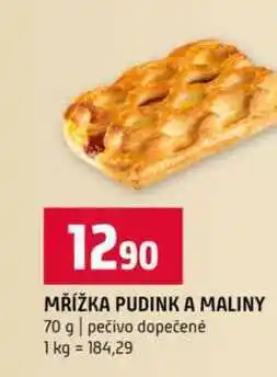 Terno MŘÍŽKA PUDINK A MALINY 70 g pečivo dopečené nabídka
