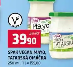 Terno SPAK VEGAN MAYO, TATARSKÁ OMÁČKA nabídka