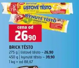 Terno BRICK TĚSTO 275 g listové těsto 450 g kynuté těsto nabídka