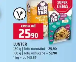 Terno LUNTER 180 g Tofu naturální 160 g Tofu ochucené nabídka