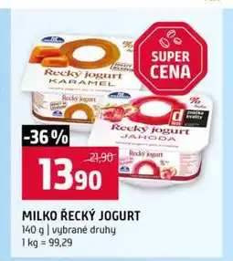 Terno MILKO ŘECKÝ JOGURT 140 g vybrané druhy nabídka
