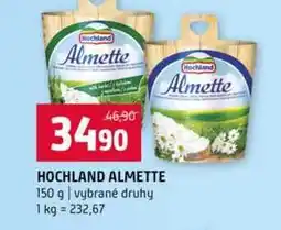 Terno HOCHLAND ALMETTE 150 g vybrané druhy nabídka