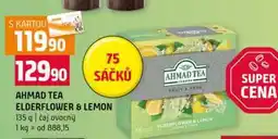 Terno AHMAD TEA ELDERFLOWER & LEMON 135 g čaj ovocný nabídka