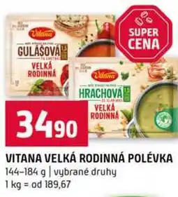 Terno VITANA VELKÁ RODINNÁ POLÉVKA 144-184 g vybrané druhy nabídka