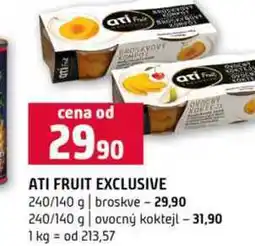 Terno ATI FRUIT EXCLUSIVE 240/140 g broskve 240/140 g ovocný koktejl nabídka