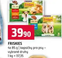 Terno Friskies 4x 85 g kapsičky pro psy vybrané druhy nabídka