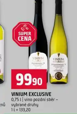 Terno VINIUM EXCLUSIVE 0,75l víno pozdní sběr vybrané druhy nabídka