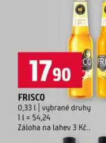 Terno FRISCO 0,33l vybrané druhy nabídka
