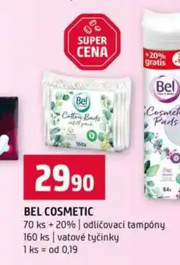 Terno BEL COSMETIC 70 ks +20% odličovací tampóny 160 ks vatové tyčinky nabídka