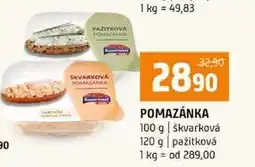 Terno POMAZÁNKA 100 g škvarková 120 g pažitková nabídka
