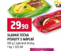 Terno SLADKÁ TEČKA PIŠKOTY S NÁPLNÍ 135 g vybrané druhy nabídka