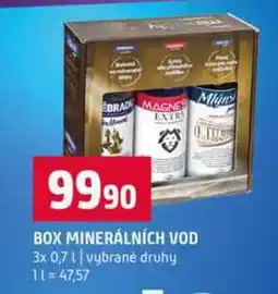 Terno BOX MINERÁLNÍCH VOD 3x 0,7l vybrané druhy nabídka