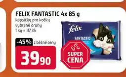 Terno FELIX FANTASTIC 4x 85 g kapsičky pro kočky vybrané druhy nabídka