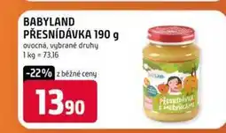 Terno BABYLAND PŘESNÍDÁVKA 190 g ovocná, vybrané druhy nabídka