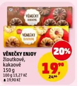 Penny Market Věnečky enjoy žloutkové, kakaové nabídka