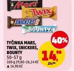 Penny Market Tyčinka mars, twix, snickers, bounty nabídka